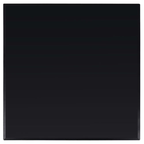 Tischplatte Hartglas quadratisch 80x80 cm schwarz für Esstisch