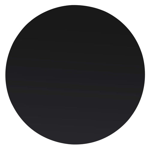 Tischplatte Glas Rund 90 cm Schwarz für Ess- und Couchtisch