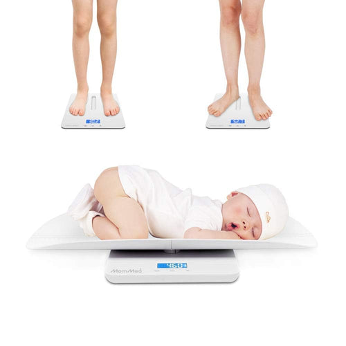Babywaage digital mit Hold-Funktion 0–100 kg abnehmbarer Aufsatz
