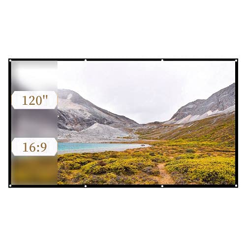Beamerleinwand 120 Zoll faltbar 16:9 für Heimkino und Camping
