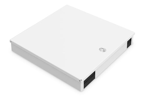 LWL-Spleißbox 48 Fasern Wandmontage Stahl abschliessbar IP20