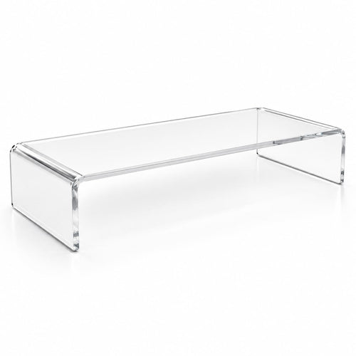 Monitorständer Acrylglas 10mm transparent Schreibtisch Bildschirmerhöhung