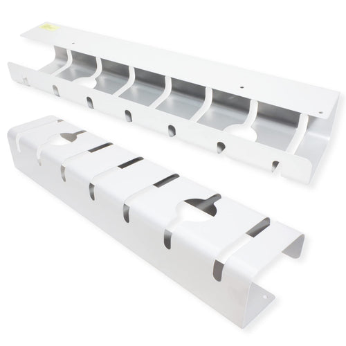 Kabelkanal Untertischmontage Weiss 2er-Set Schreibtisch