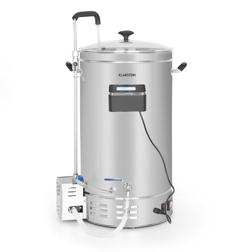 Bierbrauanlage Edelstahl 45 L mit Umwälzpumpe & Touch-Panel 3300W