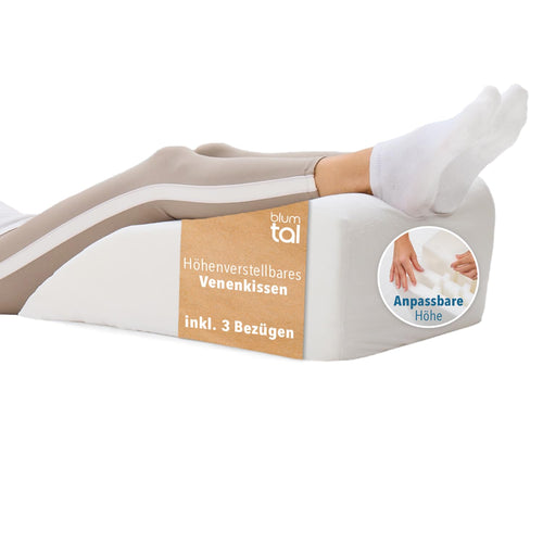 Beinkissen höhenverstellbar Schaumstoff 3 Höhen Venenkissen Grau