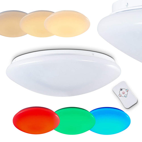 LED Deckenleuchte rund RGB Farbwechsel dimmbar 24W Kinderzimmer