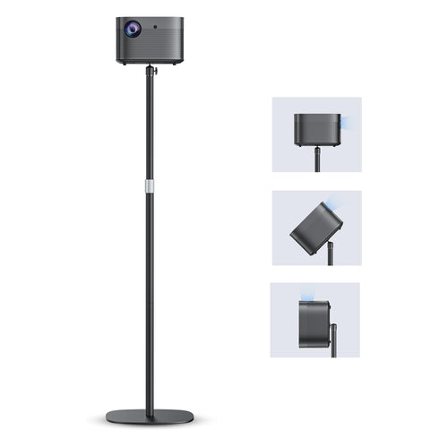 Beamerständer Metall höhenverstellbar 50–125 cm mit 360°-Kugelkopf