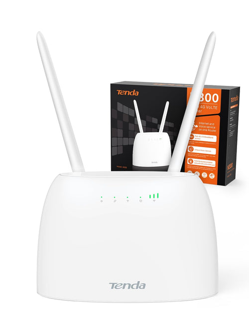 4G LTE Router mit SIM-Karte, VoLTE, 300 Mbit/s WLAN, RJ11-Anschluss