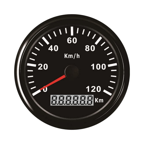 GPS-Tachometer 120 km/h 85mm 12V/24V für Auto, Boot & Motorrad