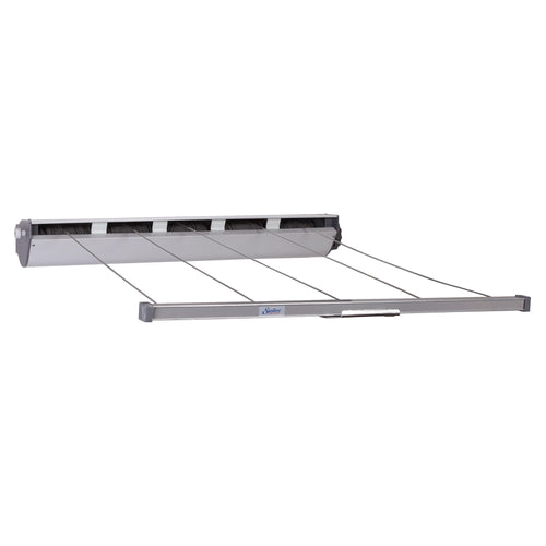 Wäscheleine einziehbar 5-Leinig Aluminium für Innen und Aussen