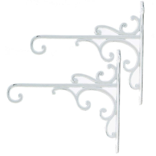 Wandhaken Gusseisen Vintage 29x27cm Pflanzen Laterne 2er-Set