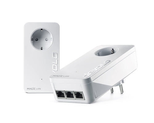 Powerline Adapter Set 2.400 Mbit/s 3x Gigabit-LAN für Gaming