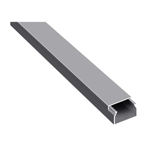 Kabelkanal selbstklebend PVC 20x10mm grau für Wand und Decke