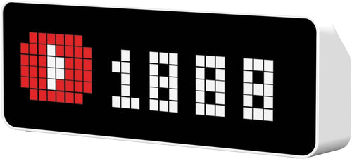Pixel Clock LED Display Wecker Social Media Counter Pomodoro
