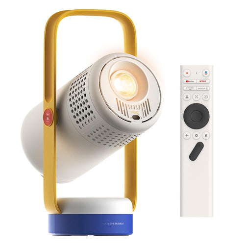 Mini Beamer tragbar 1080p Akku Google TV Outdoor mit JBL Sound