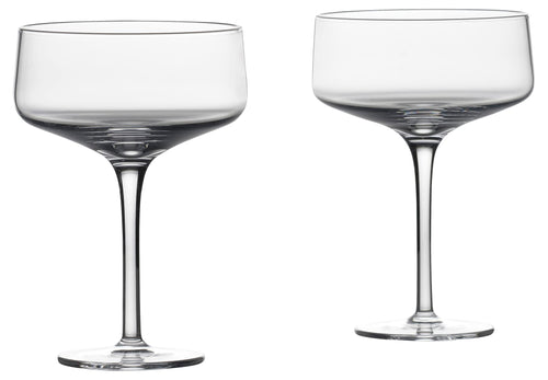 Cocktailglas Coupe mundgeblasen bleifreies Kristall 27 cl 2er-Set