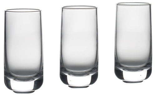 Shotgläser mundgeblasen bleifreies Kristall 5 cl 3er-Set
