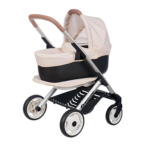 Puppenwagen 3-in-1 mit Tragekorb und Buggy für Puppen bis 42 cm