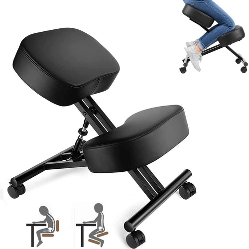 Kniestuhl ergonomisch höhenverstellbar mit Rollen und Kniepolster