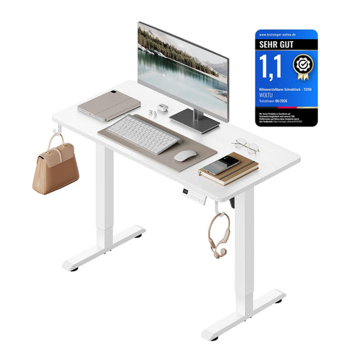 Elektrischer Stehschreibtisch 100x48 cm höhenverstellbar 72–118 cm