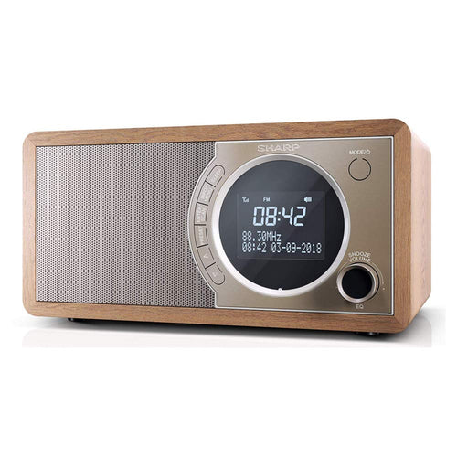 Digitalradio DAB+ FM Bluetooth Holzgehäuse Wecker 60 Sender