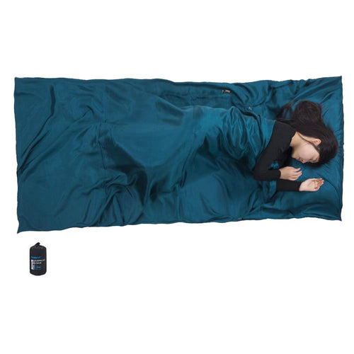 Seidenschlafsack Inlett 100% Naturseide extrabreit 220x110cm Reise
