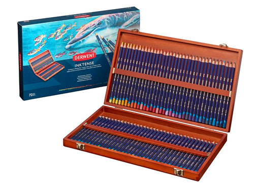 Aquarellstifte Wasservermalbar 72er Set Holzbox 4mm Kern Profi