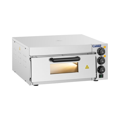 Pizzaofen elektrisch 1 Kammer mit Schamotteboden 2000W 350°C