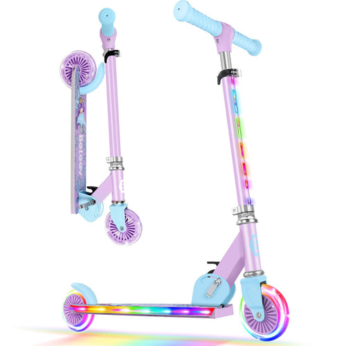 Kinderroller faltbar mit LED-Rädern höhenverstellbar 78–88 cm