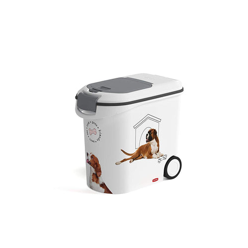 Futtercontainer Hund 35L / 12kg mit Rollen und Schaufel