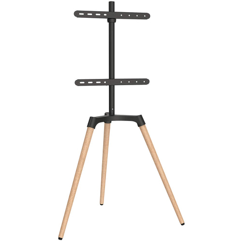 TV-Staffelei Tripod Holzbeine Buche bis 65 Zoll VESA 400x400