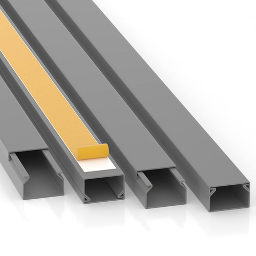 Kabelkanal PVC selbstklebend 25x16 mm 20 m grau für Innen & Aussen