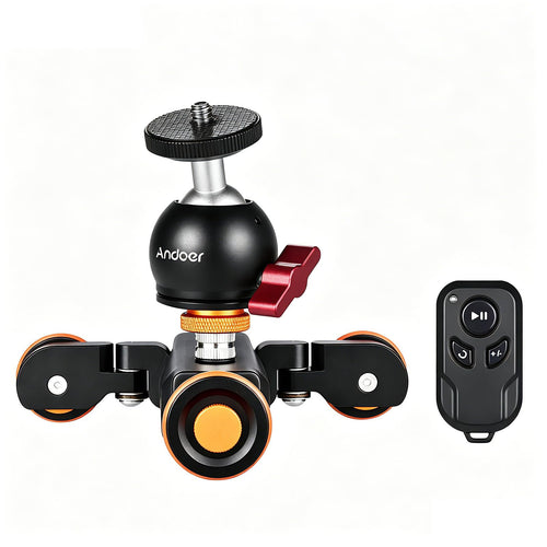 Kamera Dolly motorisiert 3 Geschwindigkeiten Kugelkopf DSLR