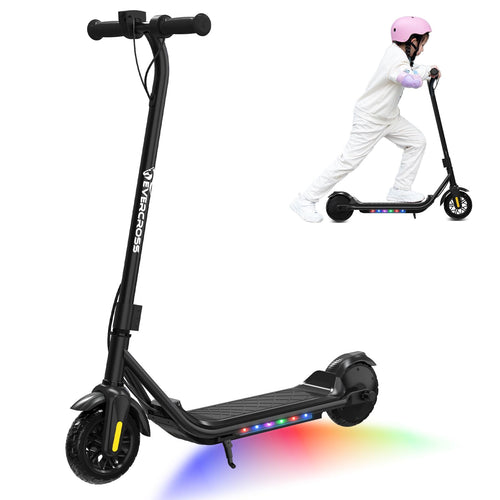 Kinder Elektroscooter 7" mit Bluetooth-Lautsprecher 3 Geschwindigkeitsmodi 6-12 Jahre