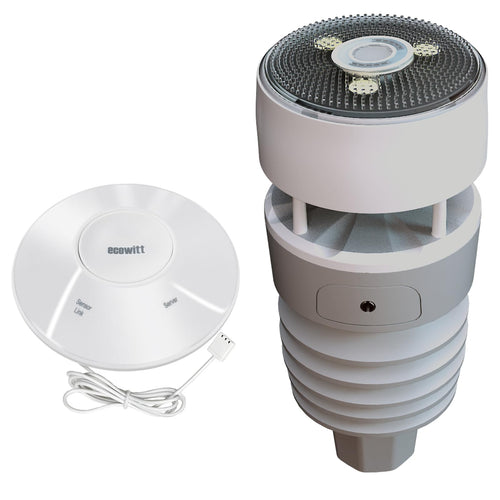 Funk-Wetterstation Solar 7-in-1 Aussensensor mit WLAN Gateway Hub