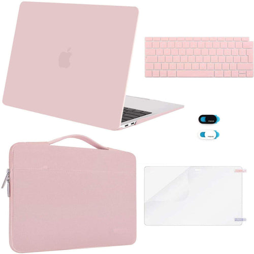 Laptop-Hülle MacBook Air 13 Zoll Polyester 5-in-1 Set Rosenquarz