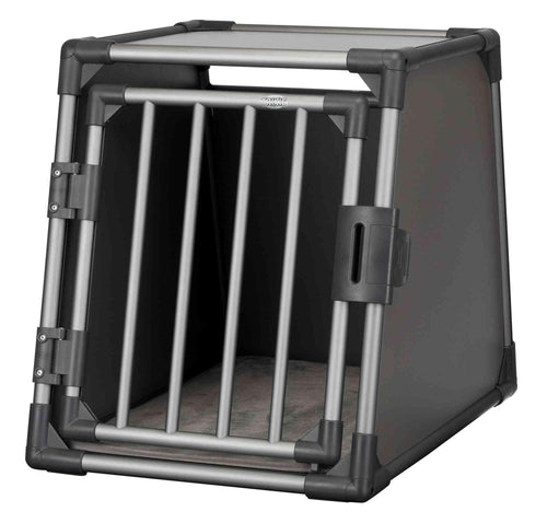 Hundetransportbox Aluminium S mit abgeschrägten Seiten 48x56x61 cm
