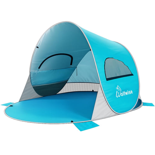 Pop-Up Strandmuschel UPF 50+ für 3 Personen, 200x145x120 cm