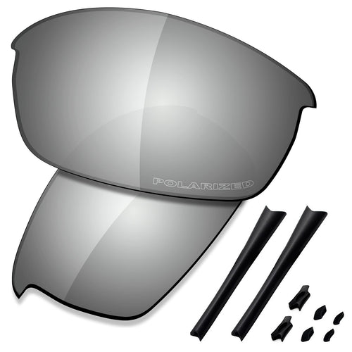 Ersatzgläser für Oakley Flak Jacket polarisiert Chrome Metal
