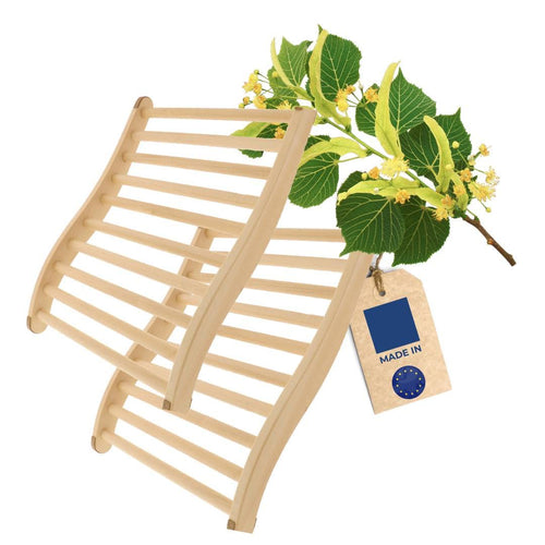 Sauna Rückenlehne Lindenholz ergonomisch 51 cm 2er-Set