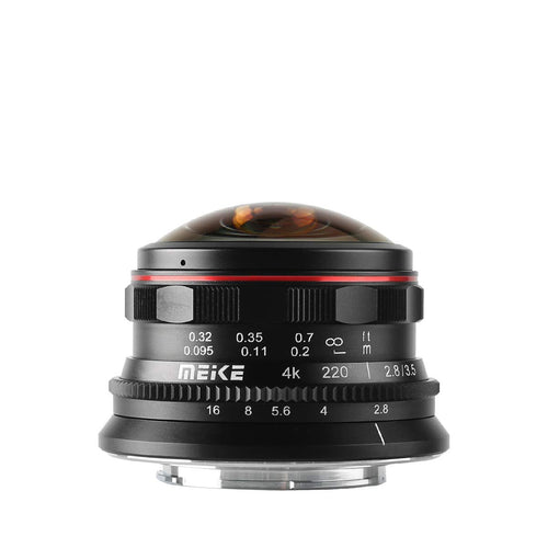 Fisheye-Objektiv 3,5mm f/2.8 220° für Micro 4/3 MFT Kameras