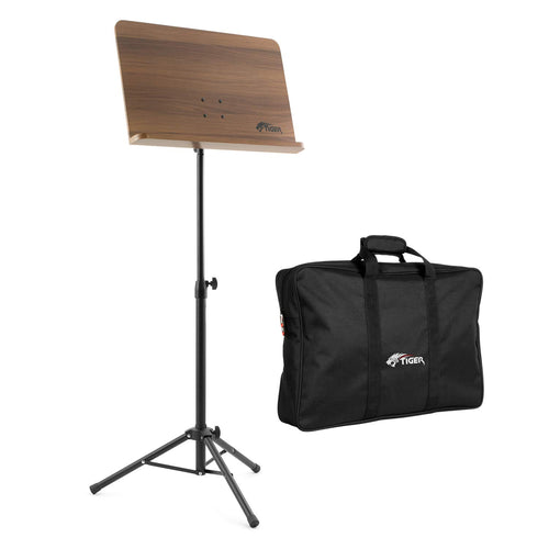 Orchesterpult Holz mit Tragetasche höhenverstellbar 69–114 cm