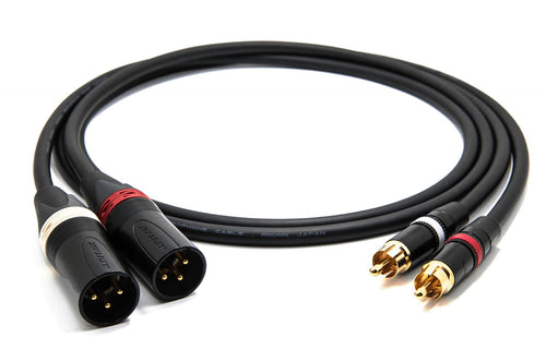Cinch auf XLR Kabel Stereopaar Mogami 2534 Neutrik Gold 1 m