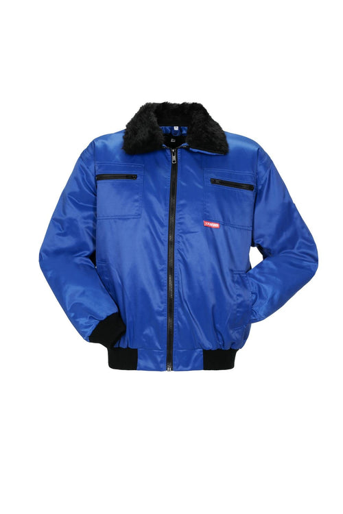 Kälteschutzjacke 3-in-1 Kornblau XXL mit Webpelzfutter DIN EN 342