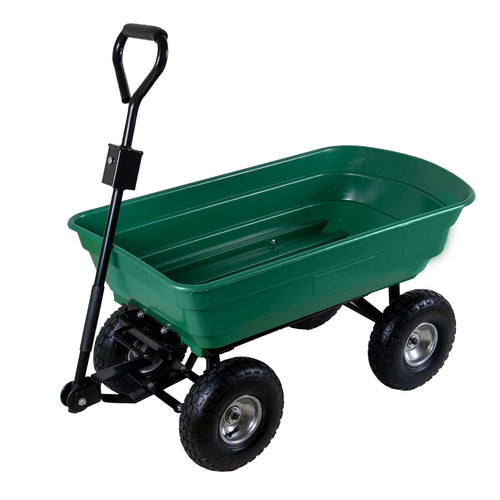 Kippwagen Garten 75 L Kunststoffwanne 300 kg Tragkraft Luftbereifung
