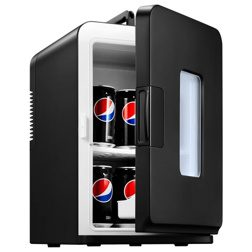 Mini Kühlschrank 15L Kühl & Heiz 220V/12V für Zimmer und Auto