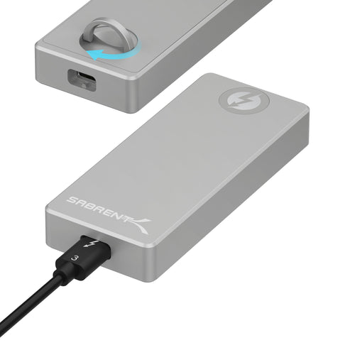 NVMe SSD Gehäuse Thunderbolt 3 40Gbps Aluminium werkzeuglos M.2