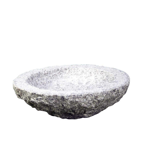 Vogelbad Granit Schale frostsicher 35 cm für Garten