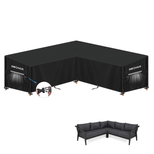 Gartenlounge Abdeckung V-Form 420D Oxford wasserdicht 255x255cm