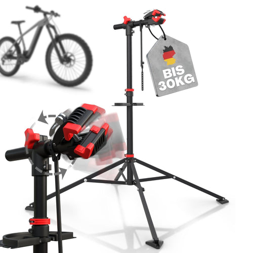 Fahrrad Montageständer höhenverstellbar 98–155 cm bis 30 kg E-Bike